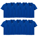 Royal Blue (5-Pack) 4 10-Pack School Uniform Tagless Polo Tshirt for Little Boys & Big Boys